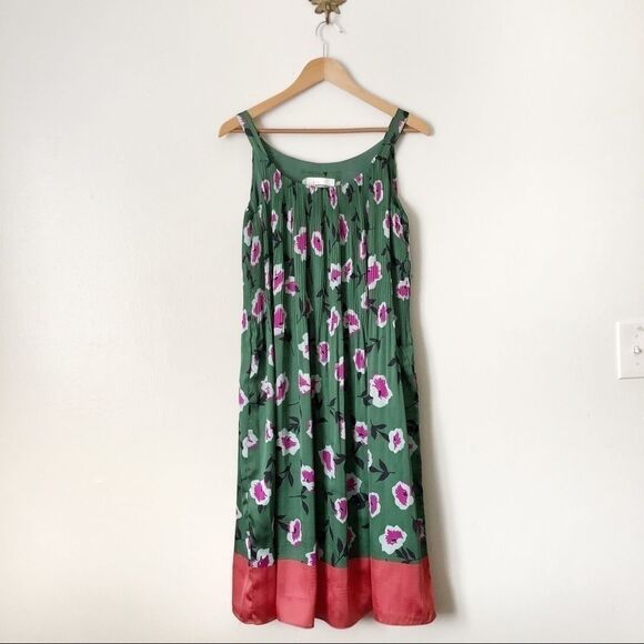 Anthropologie Mireille Floral Midi dress XS FLAW - Picture 1 of 9
